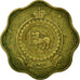 Coin, Ceylon, Elizabeth II, 10 Cents, 1965, EF(40-45), Nickel-brass, KM:130