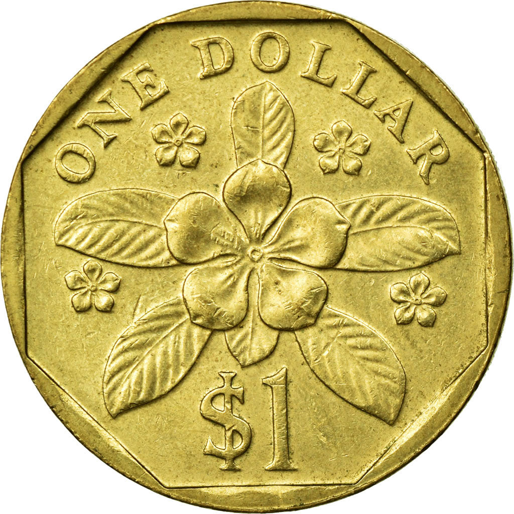 Moneda, Singapur, Dollar, 1997, Singapore Mint, MBC, Aluminio - bronce, KM:103