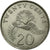 Münze, Singapur, 20 Cents, 1993, Singapore Mint, SS, Copper-nickel, KM:101
