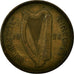 Coin, IRELAND REPUBLIC, 1/2 Penny, 1928, EF(40-45), Bronze, KM:2