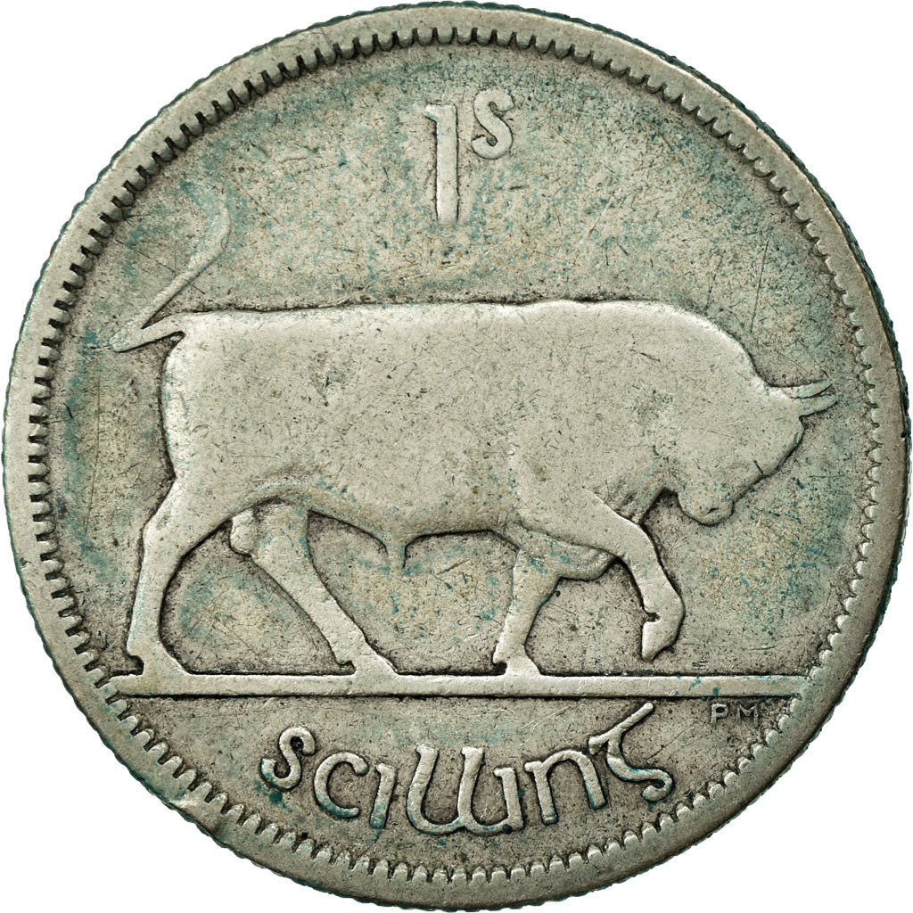 Coin, IRELAND REPUBLIC, Shilling, 1928, VF(30-35), Silver, KM:6