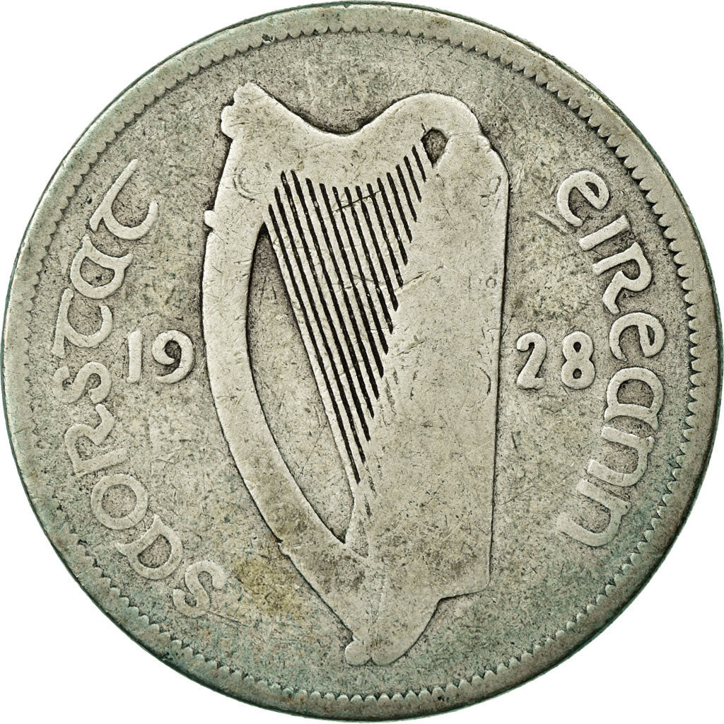 Coin, IRELAND REPUBLIC, Florin, 1928, VF(20-25), Silver, KM:7