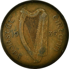 Coin, IRELAND REPUBLIC, Penny, 1935, EF(40-45), Bronze, KM:3