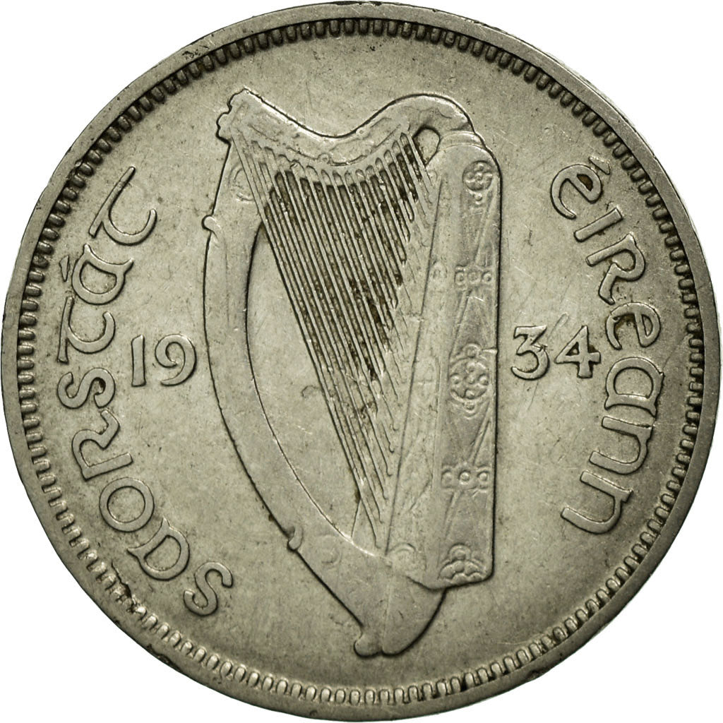 Coin, IRELAND REPUBLIC, 6 Pence, 1934, EF(40-45), Nickel, KM:5