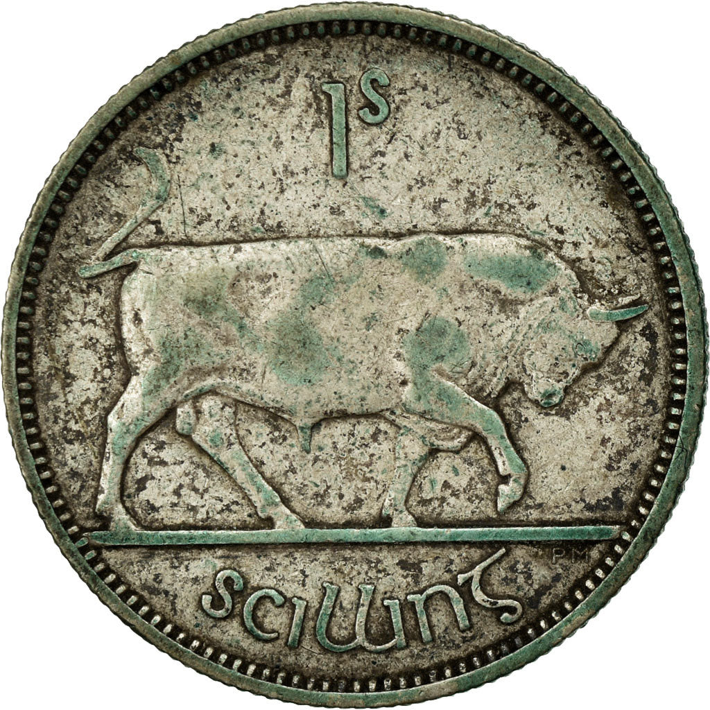 Coin, IRELAND REPUBLIC, Shilling, 1939, EF(40-45), Silver, KM:14