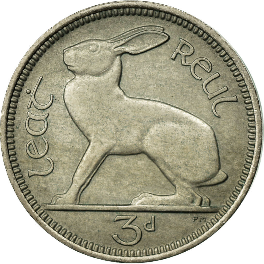Münze, IRELAND REPUBLIC, 3 Pence, 1964, SS, Copper-nickel, KM:12a