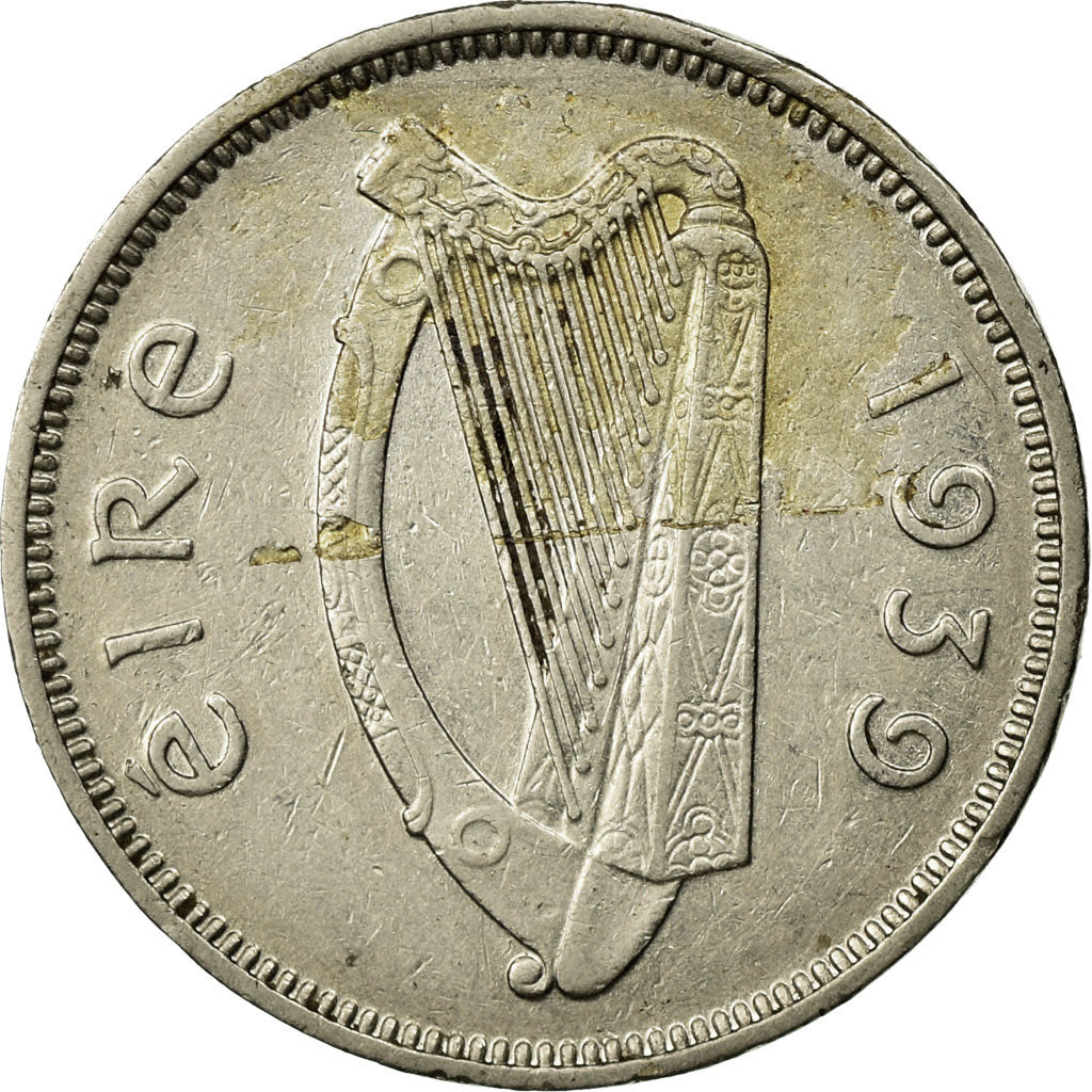 Coin, IRELAND REPUBLIC, 6 Pence, 1939, EF(40-45), Nickel, KM:13