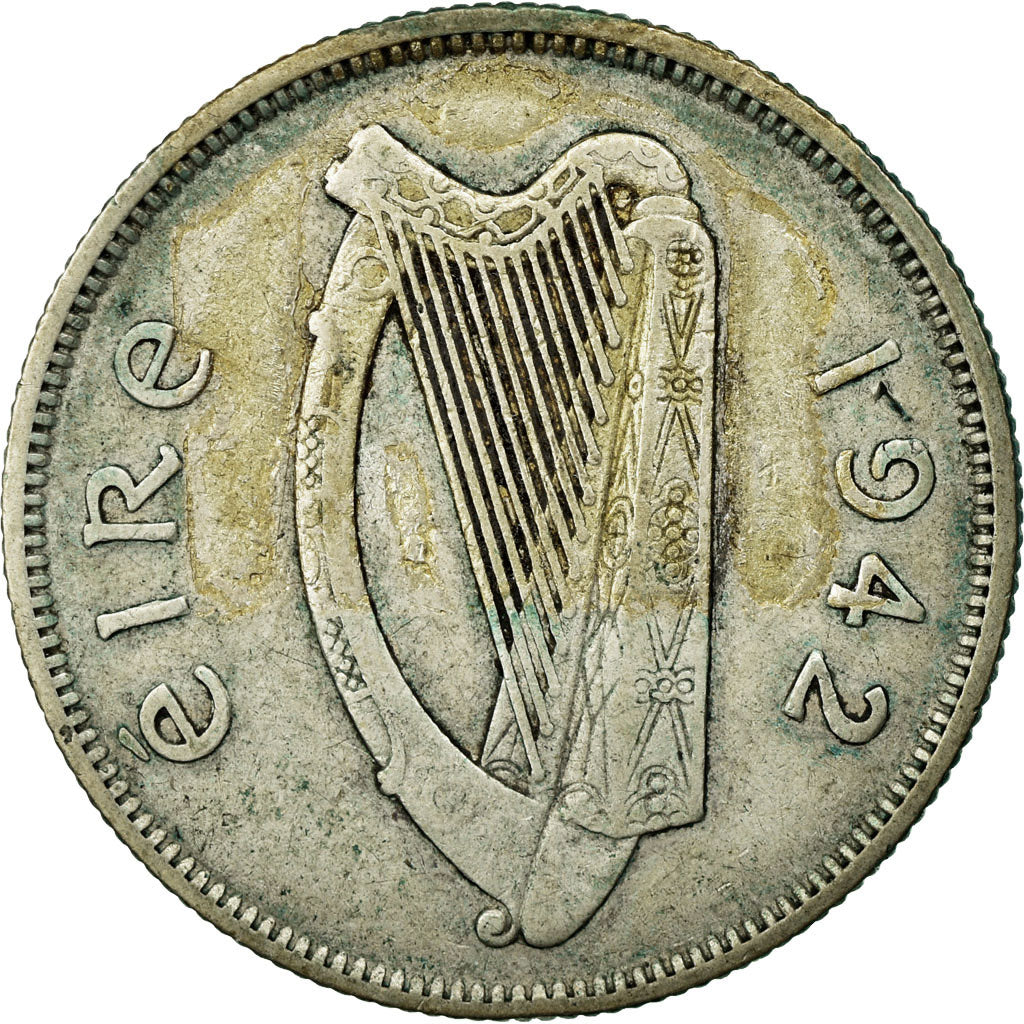 Coin, IRELAND REPUBLIC, Florin, 1942, EF(40-45), Silver, KM:15