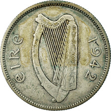 Coin, IRELAND REPUBLIC, Florin, 1942, EF(40-45), Silver, KM:15