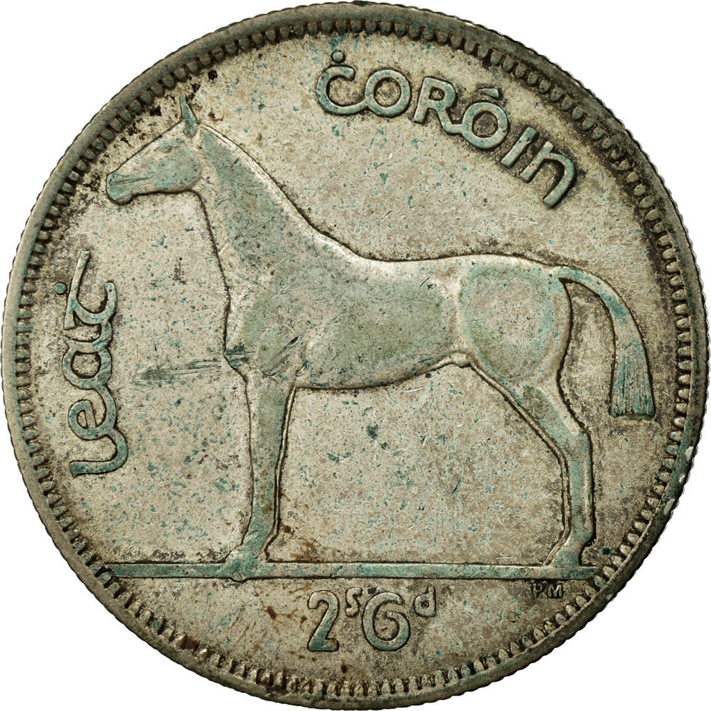 Coin, IRELAND REPUBLIC, 1/2 Crown, 1941, EF(40-45), Silver, KM:16