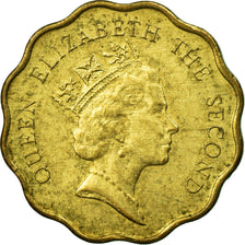 Moneda, Hong Kong, Elizabeth II, 20 Cents, 1991, MBC, Níquel - latón, KM:59