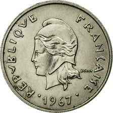 Coin, French Polynesia, 10 Francs, 1967, EF(40-45), Nickel, KM:5