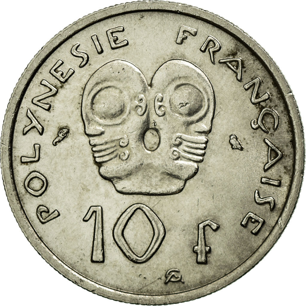 Coin, French Polynesia, 10 Francs, 1967, EF(40-45), Nickel, KM:5