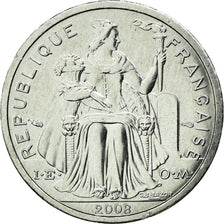 Coin, French Polynesia, Franc, 2008, Paris, AU(55-58), Aluminum, KM:11