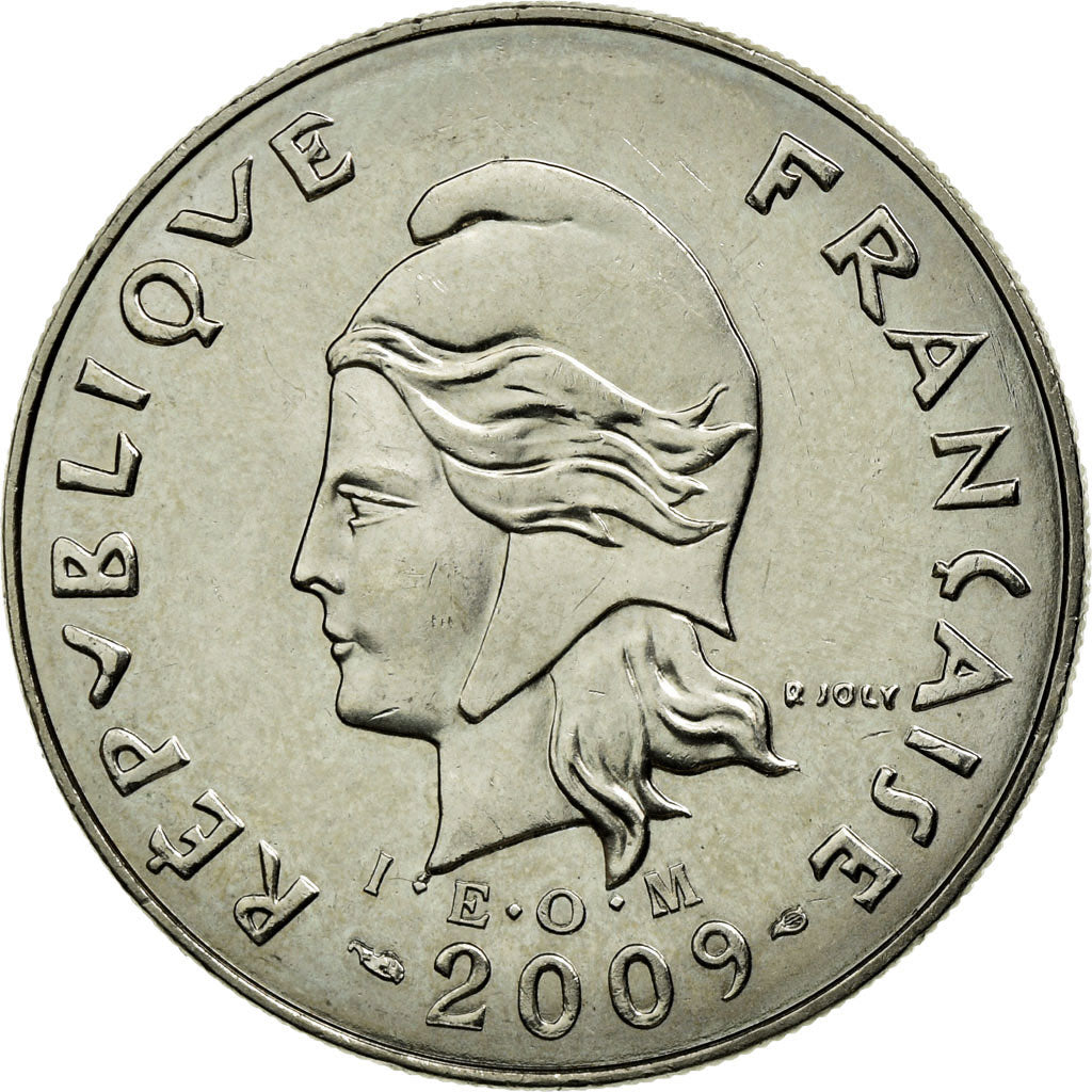 Coin, French Polynesia, 20 Francs, 2009, Paris, EF(40-45), Copper-nickel, KM:9a