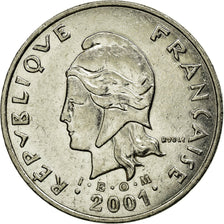 Coin, French Polynesia, 50 Francs, 2001, Paris, EF(40-45), Nickel, KM:13