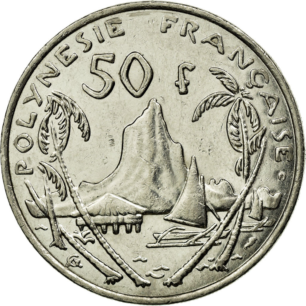 Coin, French Polynesia, 50 Francs, 2001, Paris, EF(40-45), Nickel, KM:13