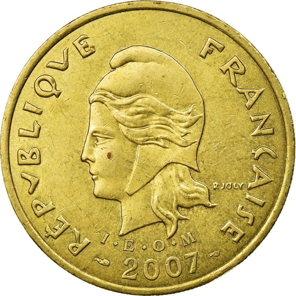 Coin, French Polynesia, 100 Francs, 2007, Paris, EF(40-45), Aluminum-Bronze