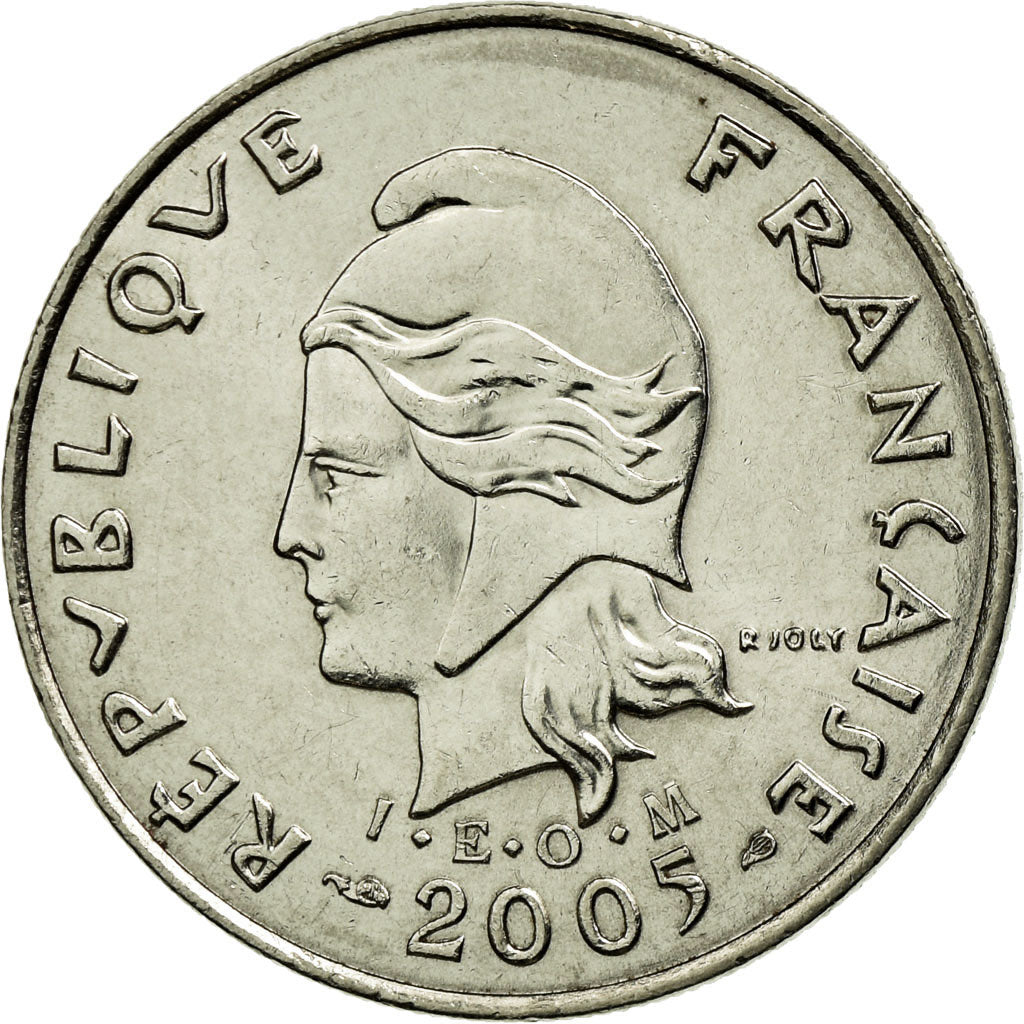 Coin, French Polynesia, 10 Francs, 2005, Paris, EF(40-45), Nickel, KM:8