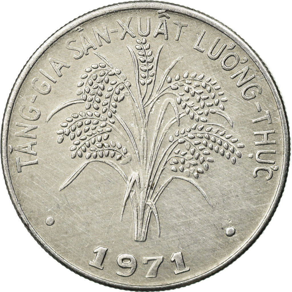 Moneta, Vietnam, STATE OF SOUTH VIET NAM, Dong, 1971, BB, Alluminio, KM:12