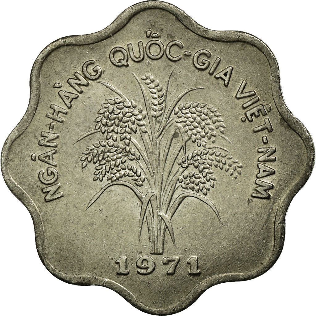 Moneta, Vietnam, STATE OF SOUTH VIET NAM, 5 Dông, 1971, BB, Acciaio ricoperto