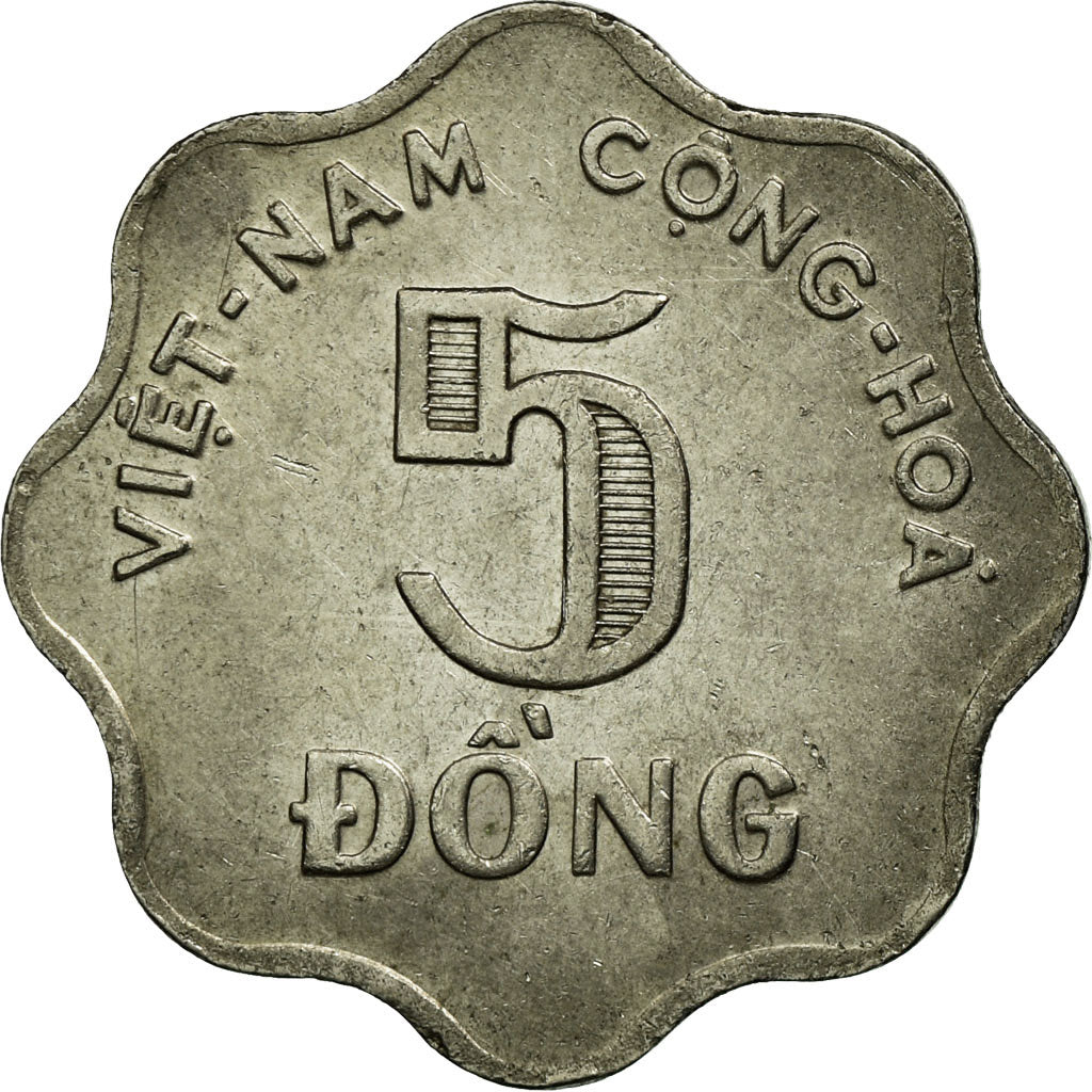 Moneta, Vietnam, STATE OF SOUTH VIET NAM, 5 Dông, 1971, BB, Acciaio ricoperto