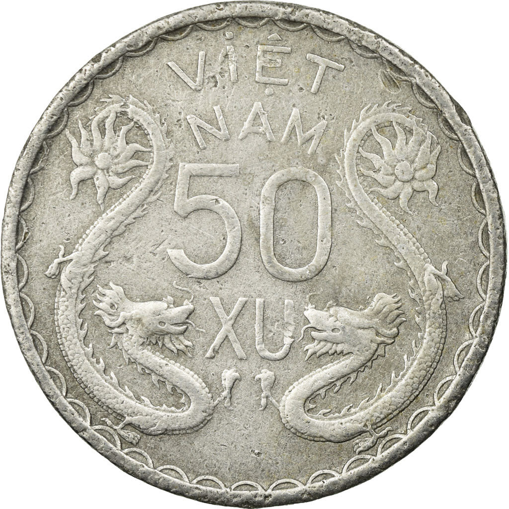 Coin, Vietnam, STATE OF SOUTH VIET NAM, 50 Xu, 1953, Paris, EF(40-45), Aluminum