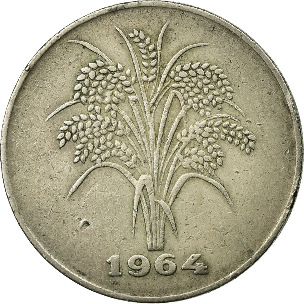 Moneda, Vietnam, STATE OF SOUTH VIET NAM, 10 Dông, 1964, MBC, Cobre - níquel