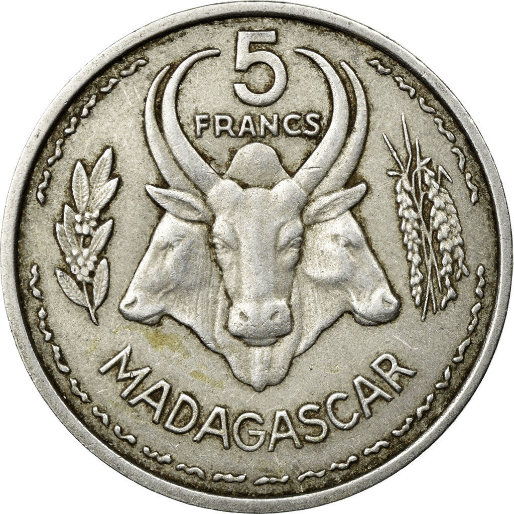Monnaie, Madagascar, 5 Francs, 1953, Paris, TTB, Aluminium, KM:5