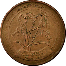 Coin, Madagascar, 5 Ariary, 1992, EF(40-45), Copper Plated Steel, KM:17