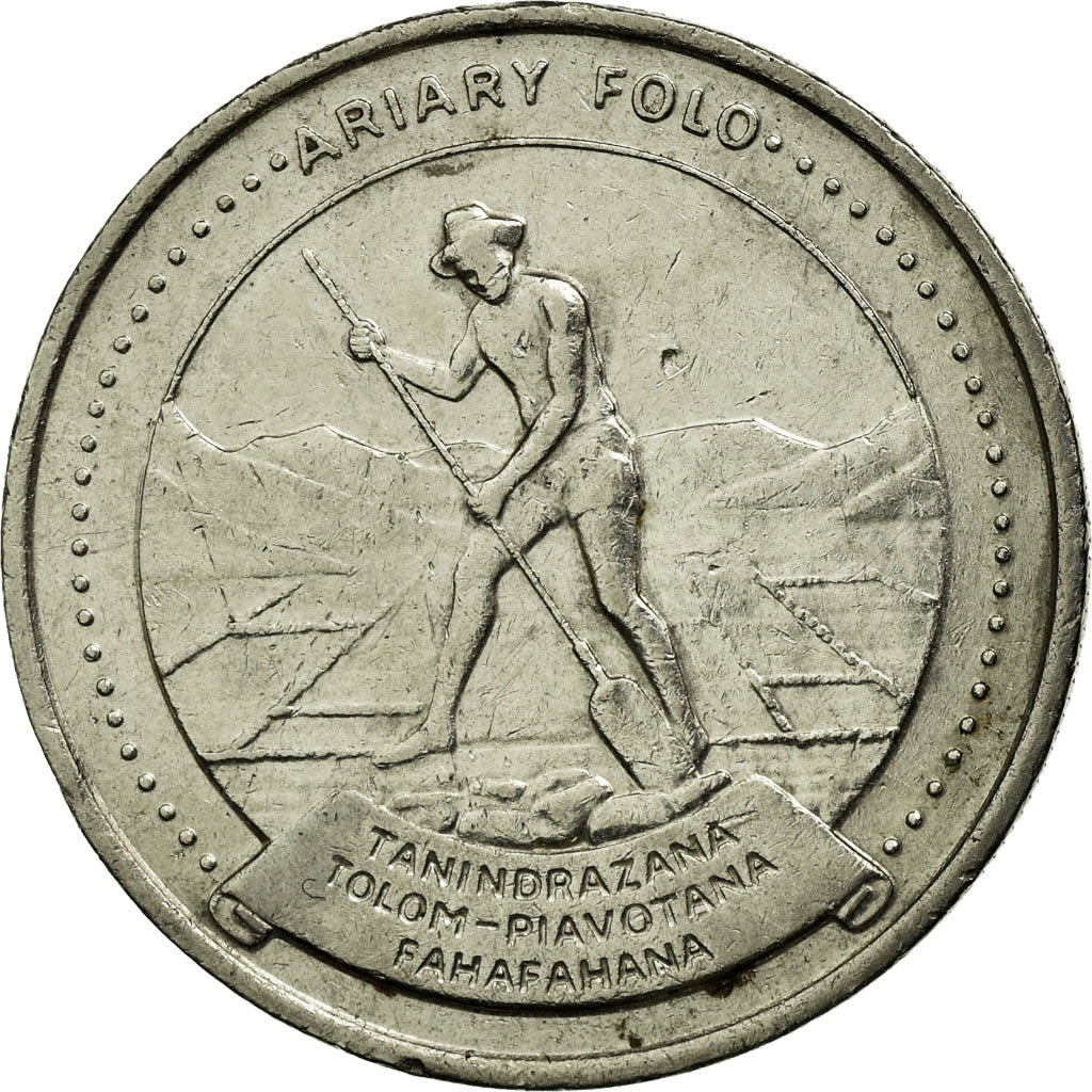 Coin, Madagascar, 10 Ariary, 1978, British Royal Mint, EF(40-45), Nickel, KM:13