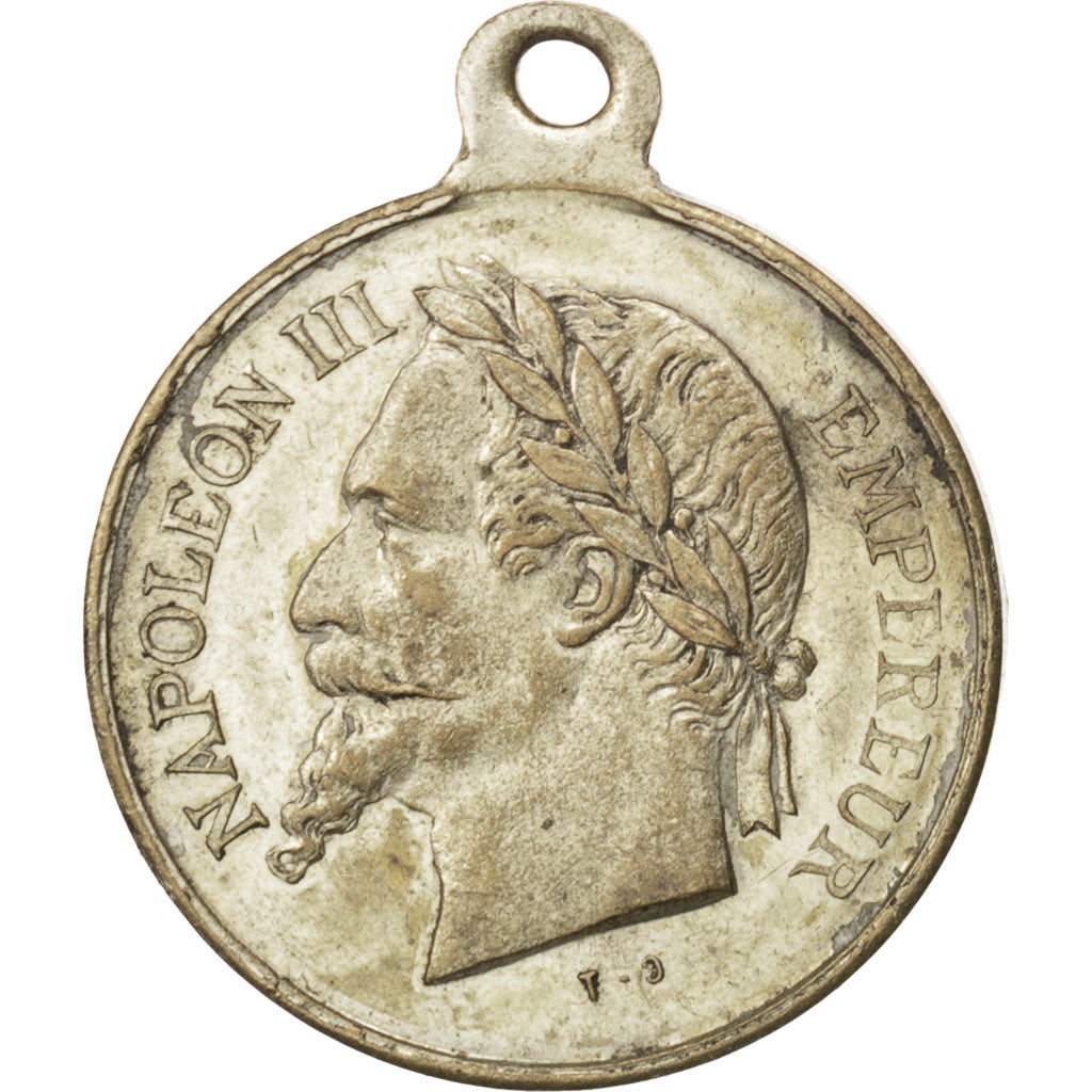 Francia, Medal, Second French Empire, Politics, Society, War, BB+, Rame, 23