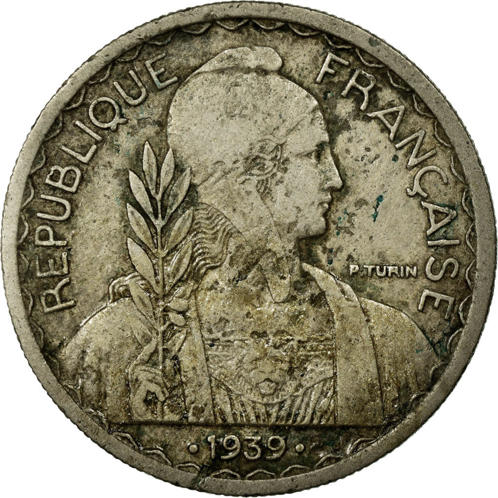 Moneta, INDOCINA FRANCESE, 20 Cents, 1939, Paris, MB, Nichel, KM:23
