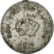 Moneta, Grecia, George II, 10 Lepta, 1922, MB+, Alluminio, KM:66.1