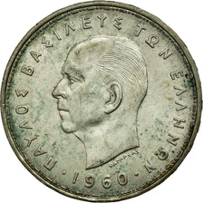 Coin, Greece, Paul I, 20 Drachmai, 1960, EF(40-45), Silver, KM:85