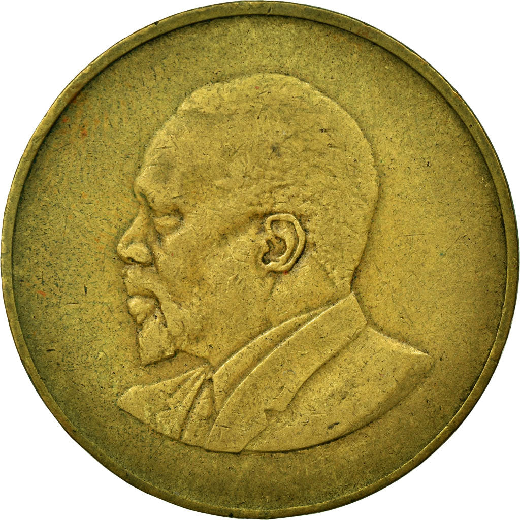 Moneda, Kenia, 10 Cents, 1968, MBC, Níquel - latón, KM:2