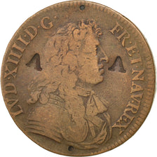 France, Royal, Token, VF(30-35), Copper, 26, Feuardent #2897, 5.80