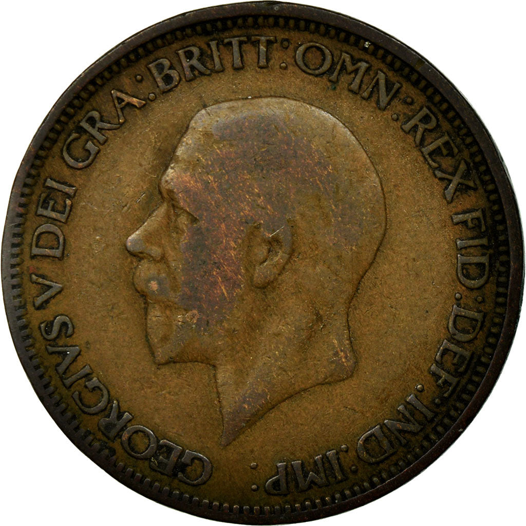 Monnaie, Grande-Bretagne, George V, 1/2 Penny, 1934, TB, Bronze, KM:837