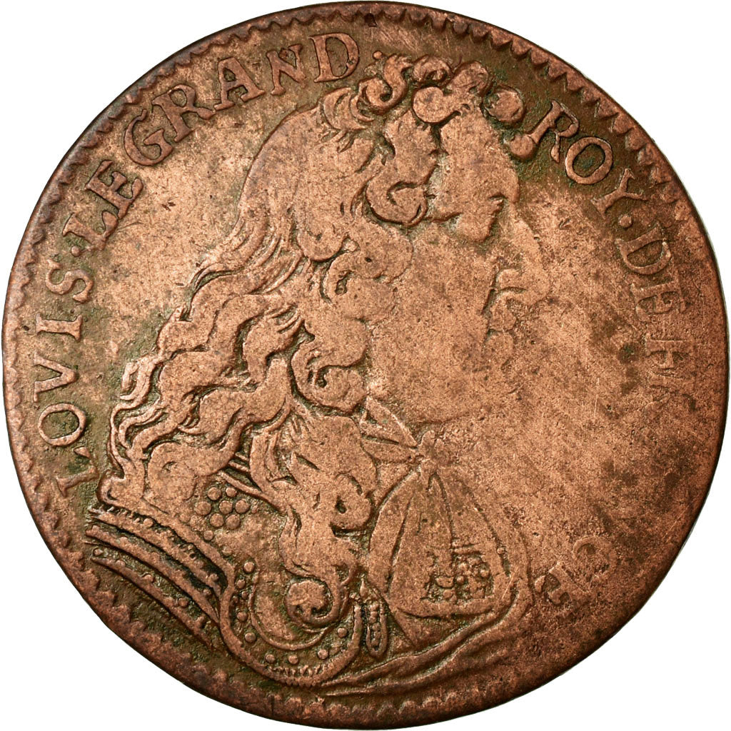 France, Token, Royal, VF(30-35), Copper, Feuardent:1898