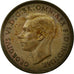Monnaie, Grande-Bretagne, George VI, 1/2 Penny, 1947, TTB, Bronze, KM:844