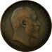 Moneda, Gran Bretaña, Edward VII, 1/2 Penny, 1905, BC+, Bronce, KM:793.2