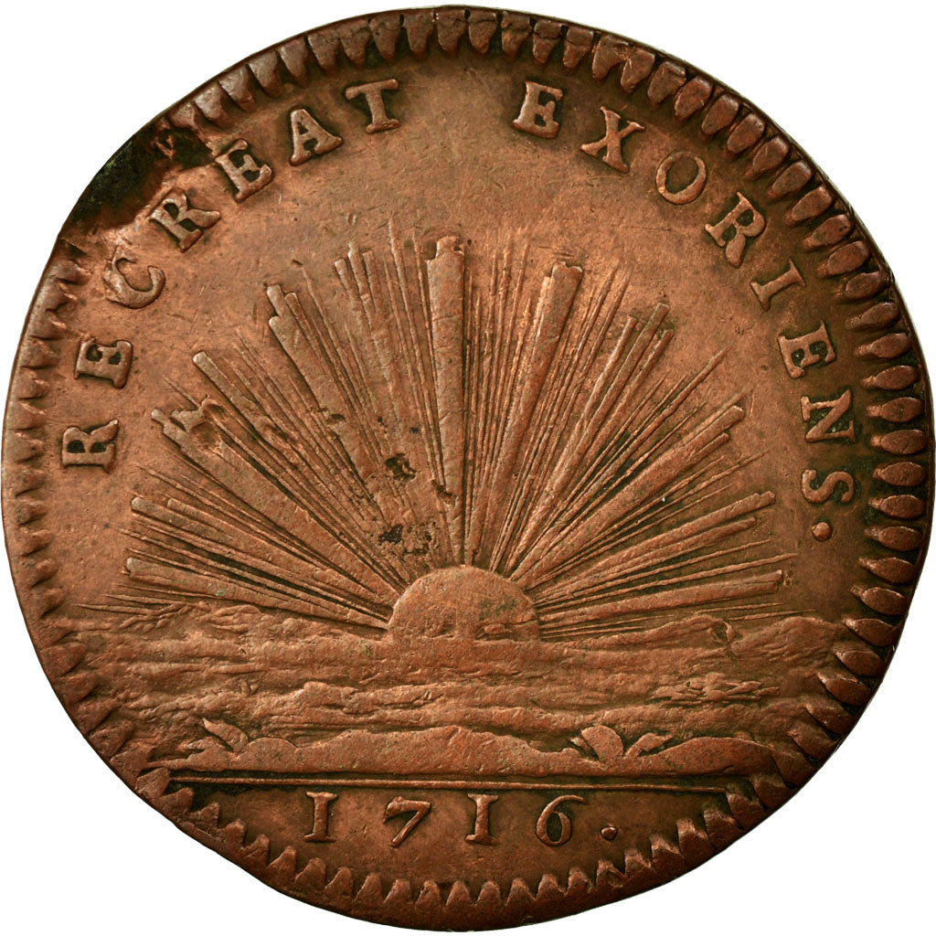 France, Token, Royal, EF(40-45), Copper, Feuardent:13176