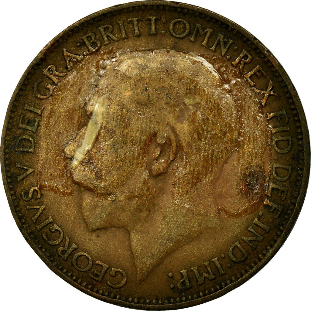 Münze, Großbritannien, George V, 1/2 Penny, 1912, SGE+, Bronze, KM:809
