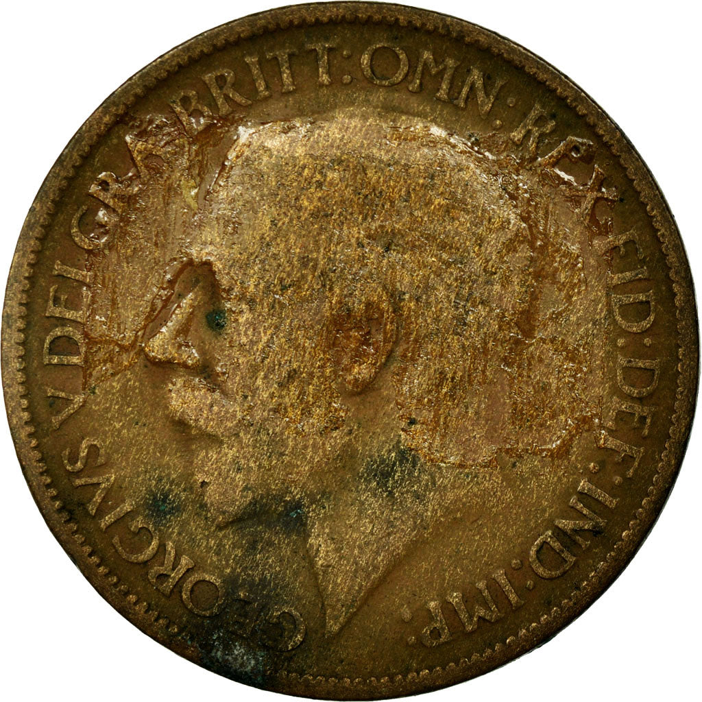 Münze, Großbritannien, George V, 1/2 Penny, 1914, SGE+, Bronze, KM:809