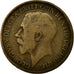 Monnaie, Grande-Bretagne, George V, 1/2 Penny, 1918, B+, Bronze, KM:809