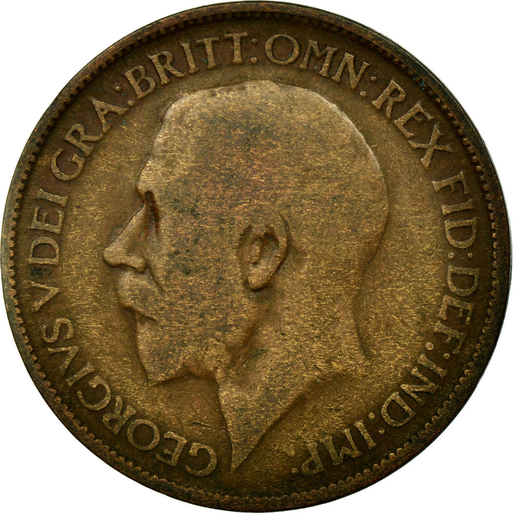 Munten, Groot Bretagne, George V, 1/2 Penny, 1919, ZG+, Bronze, KM:809