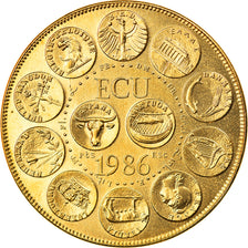 France, Médaille, Ecu Europa, Marianne, Politics, Society, War, 1986, Rodier