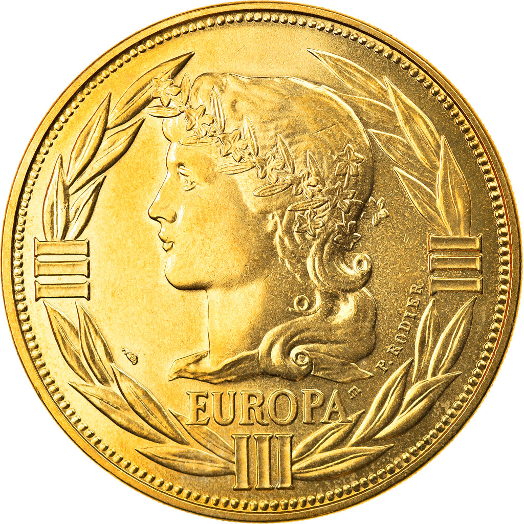 France, Médaille, Ecu Europa, Marianne, Politics, Society, War, 1986, Rodier