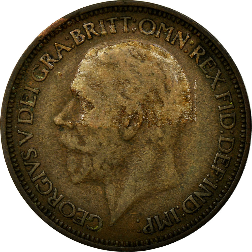 Coin, Great Britain, George V, 1/2 Penny, 1926, VF(20-25), Bronze, KM:824