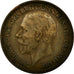 Coin, Great Britain, George V, 1/2 Penny, 1926, VF(20-25), Bronze, KM:824